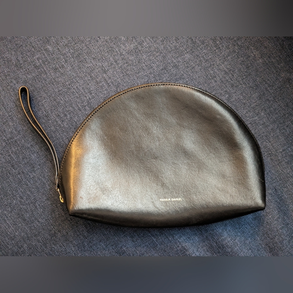 Mansur Gavriel Half-Moon Clutch/Pouch black